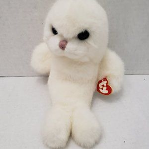 Ty Misty the White Pearl Snow Seal Plush with Tag Blue Eyes 1997 90s Vintage